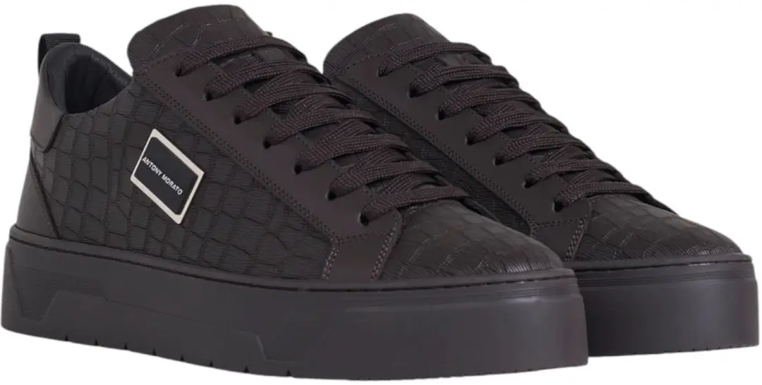 Antony Morato Heren Sneakers Bruin MMFW01715/2078 Metal Bold Animal