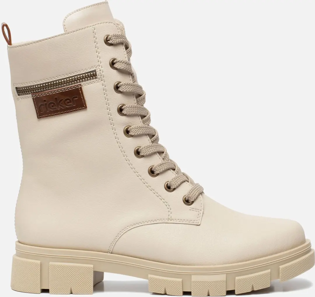 Rieker Veterboots Beige Synthetisch 172208