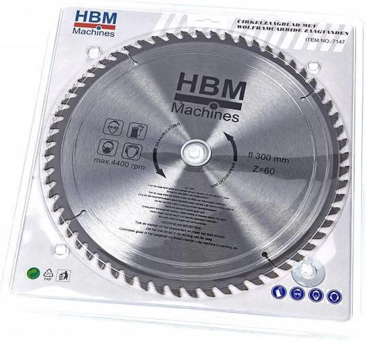 HBM HM Cirkelzaagblad 300mm 24 Tanden - Hout