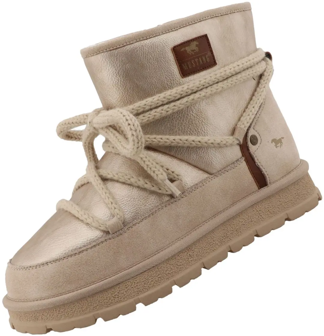 Mustang dameslaarzen, gevoerd, beige 36M0152003-cream - afbeelding 2 van 2