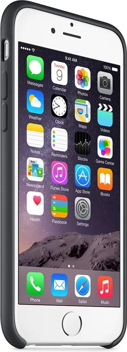 Apple Siliconen Hoesje iPhone 6/6S MGQF2ZM/A - Zwart