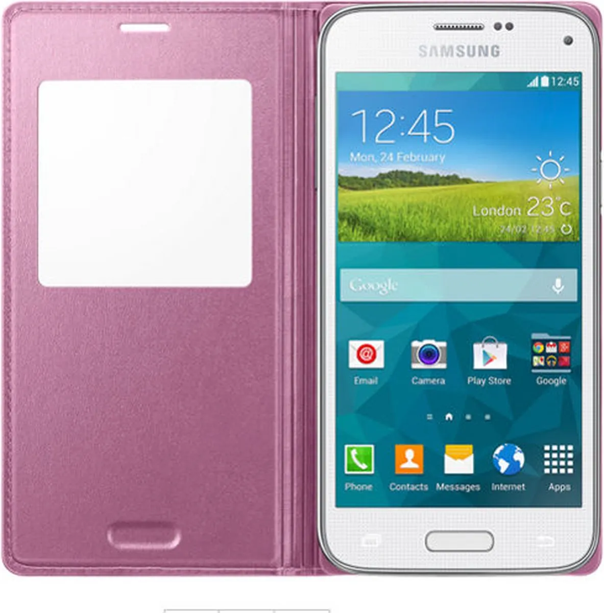 Samsung S View Cover EF-CG800BPEG - Roze
