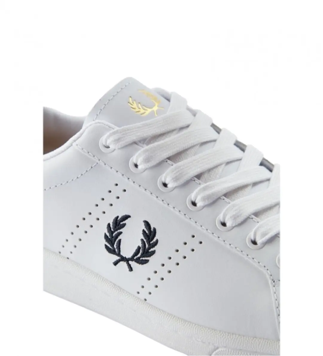 Fred Perry B721 Courts Leather Sneakers - Wit - afbeelding 6 van 6