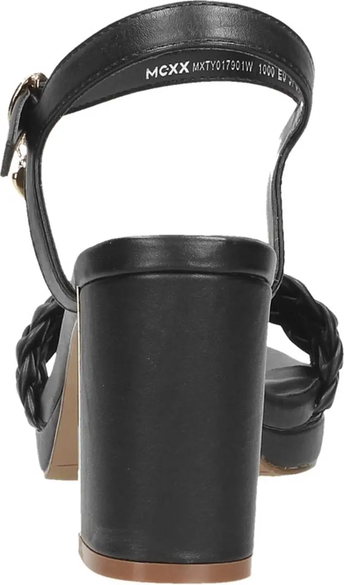 Mexx Lewy Sandalen Hak - Zwart - Maat 38 - afbeelding 4 van 6