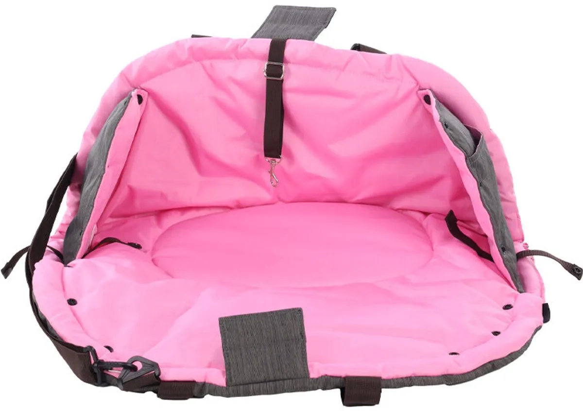 Flamingo Xenos Taupe Draagtas Hond/Kat - 62x26x28cm - afbeelding 6 van 6