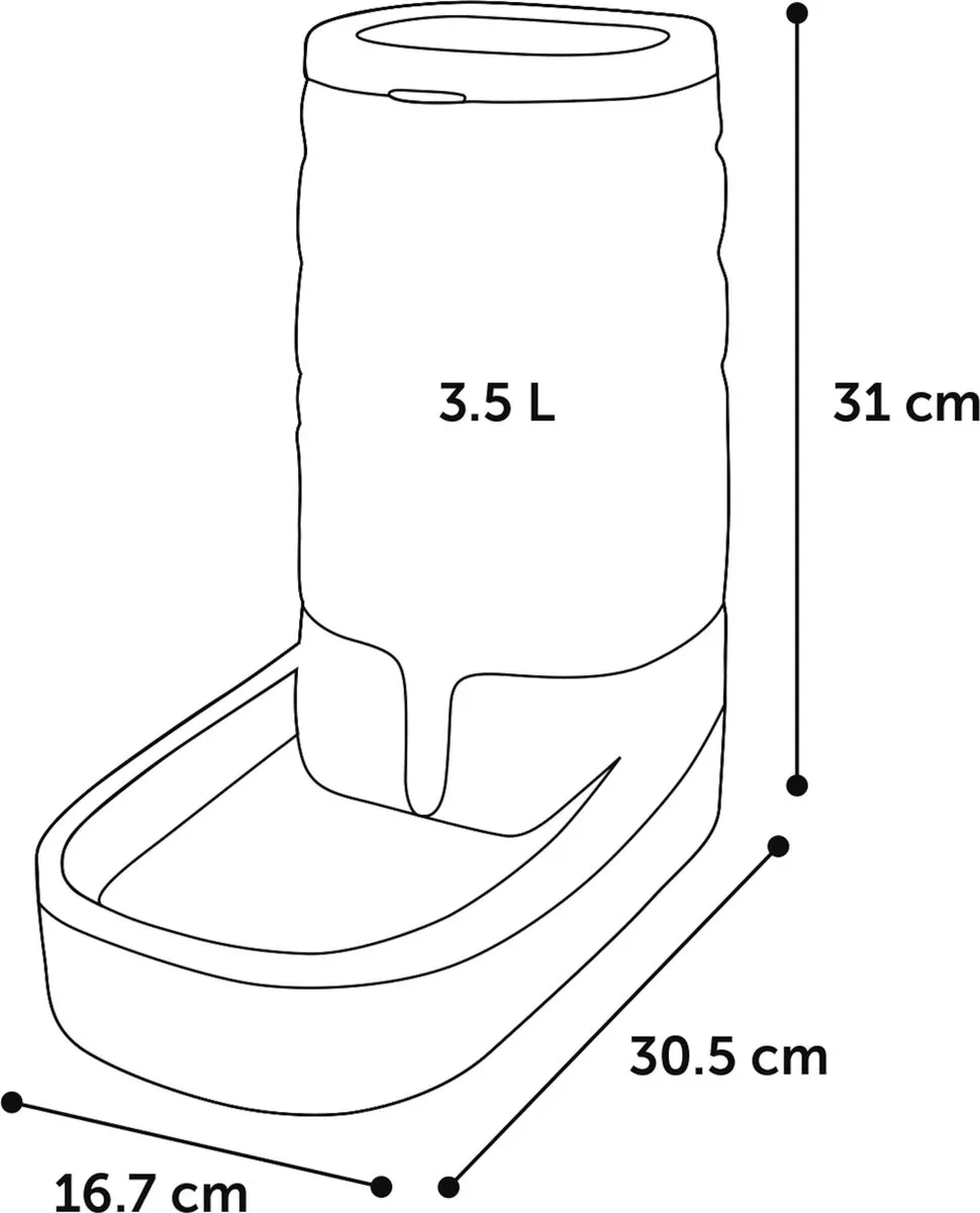 Flamingo Waterdispenser Fred - Grijs