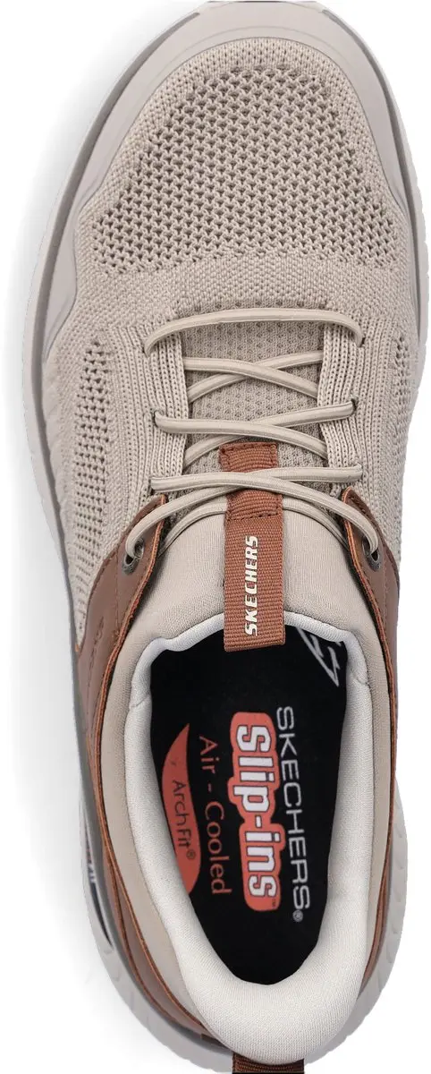 Skechers Arch Fit Crosser 205340 Taupe Bruin - afbeelding 4 van 6