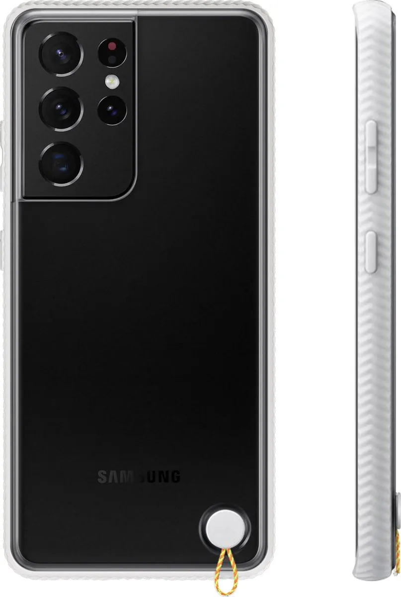 Samsung S21 Ultra Clear Hoesje - Wit - afbeelding 6 van 6