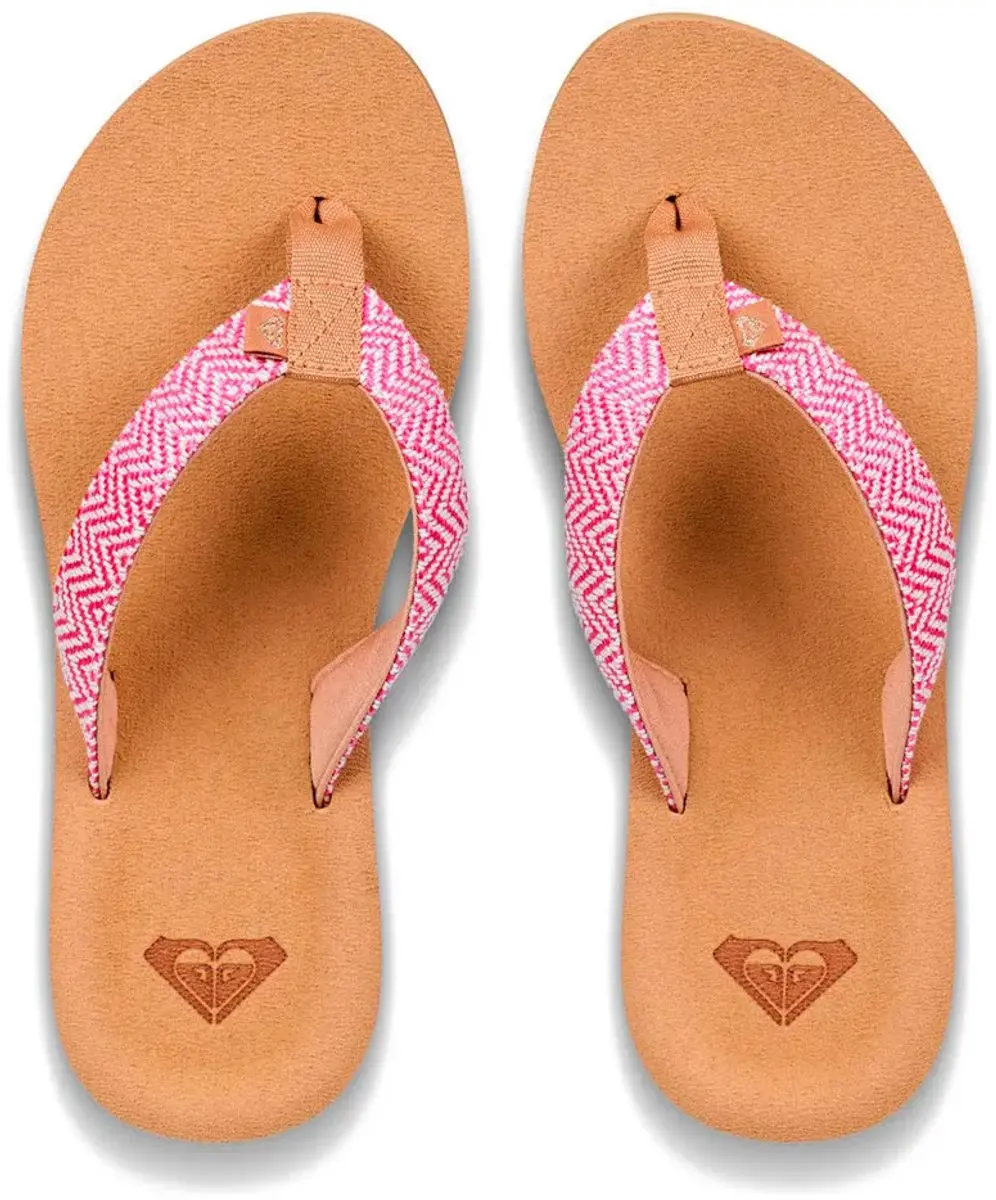 Roxy Porto Raffia Teenslipper 36 - Roze - afbeelding 4 van 4