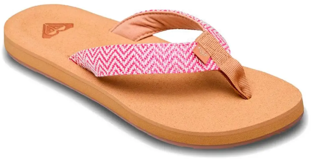 Roxy Porto Raffia Teenslipper 36 - Roze - afbeelding 2 van 4