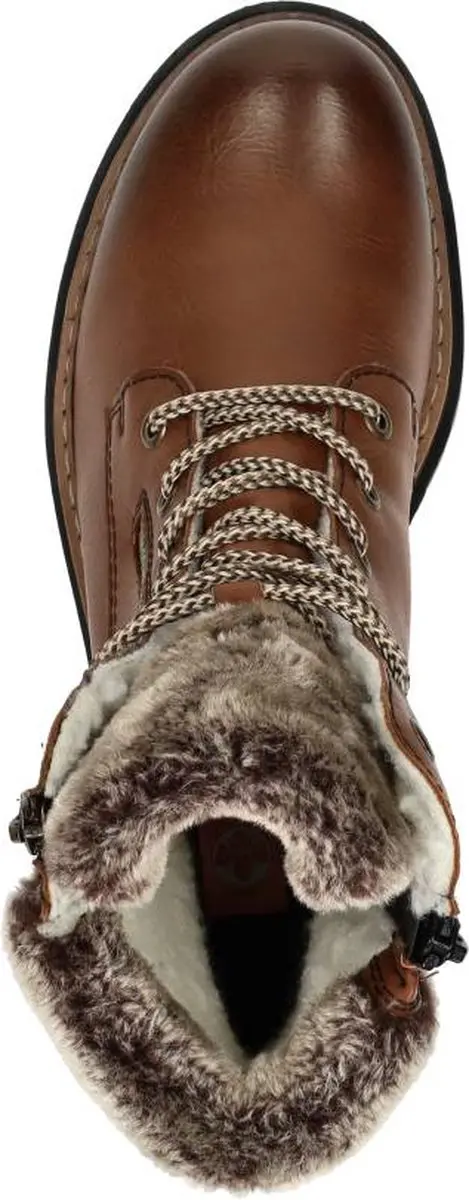 Rieker Veterboots Synthetisch - Cognac - Maat 39 - afbeelding 4 van 6