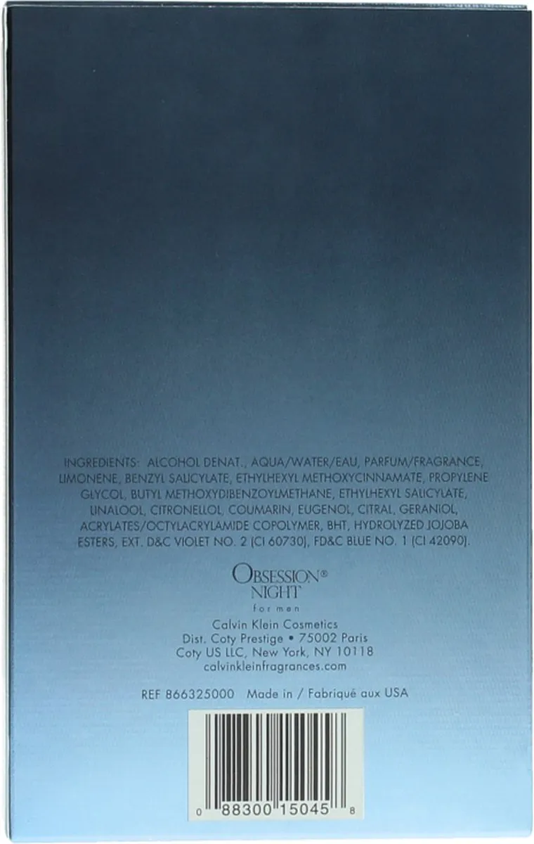 Calvin Klein Obsession Night Herenparfum 125ml