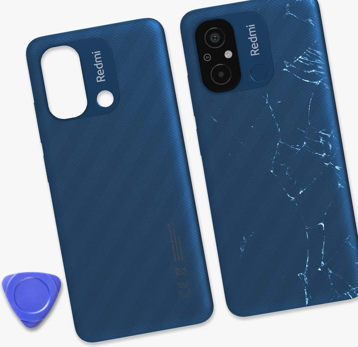 Xiaomi Redmi 12C Achterglas - Nachtblauw