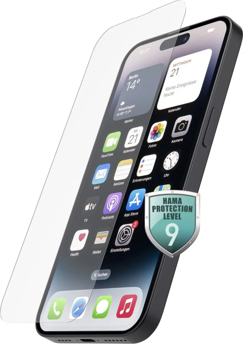 Hama Premium Crystal Glass iPhone 14 Pro Max Schermbeschermer