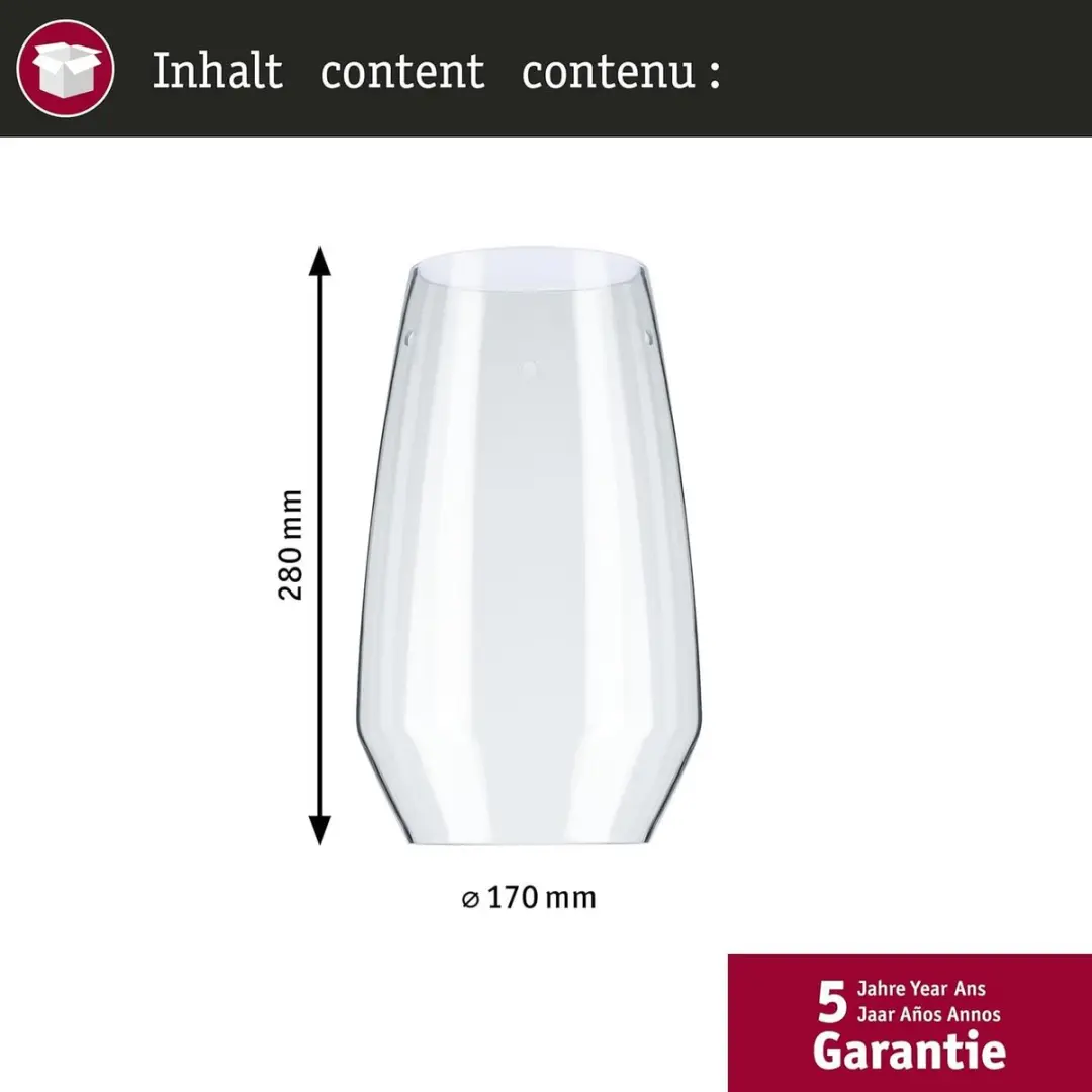 Paulmann Vento 95351 URail Systeem - Transparant - afbeelding 2 van 6
