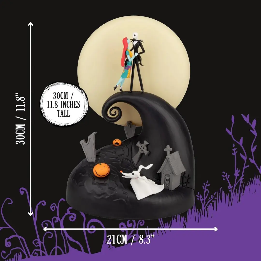 Paladone Nightmare Before Christmas Diorama Lamp Jack & Sally - afbeelding 2 van 6