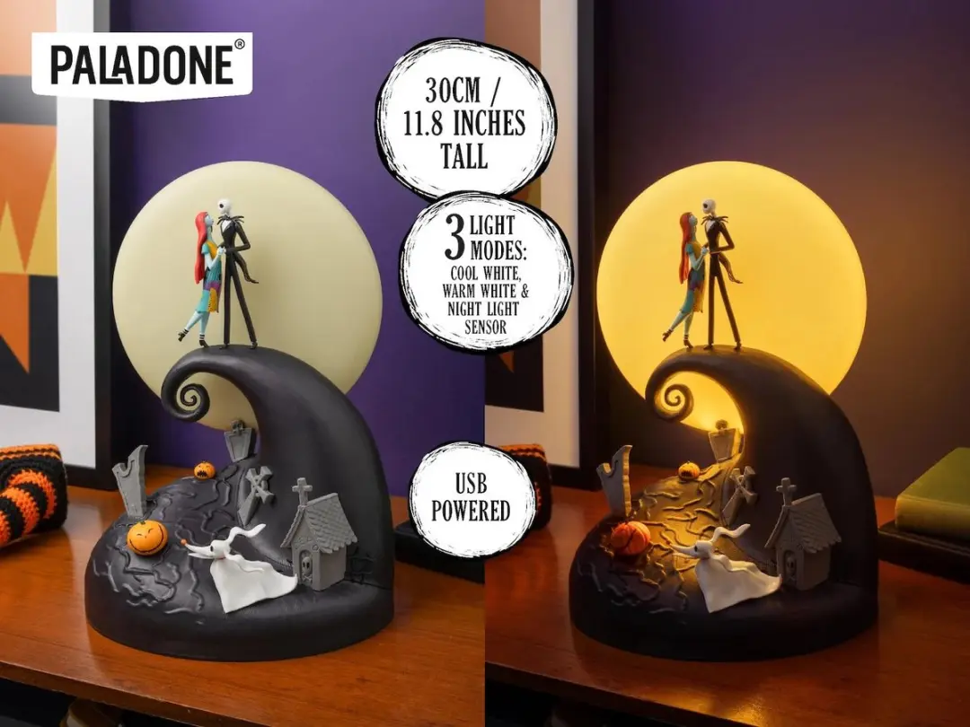 Paladone Nightmare Before Christmas Diorama Lamp Jack & Sally