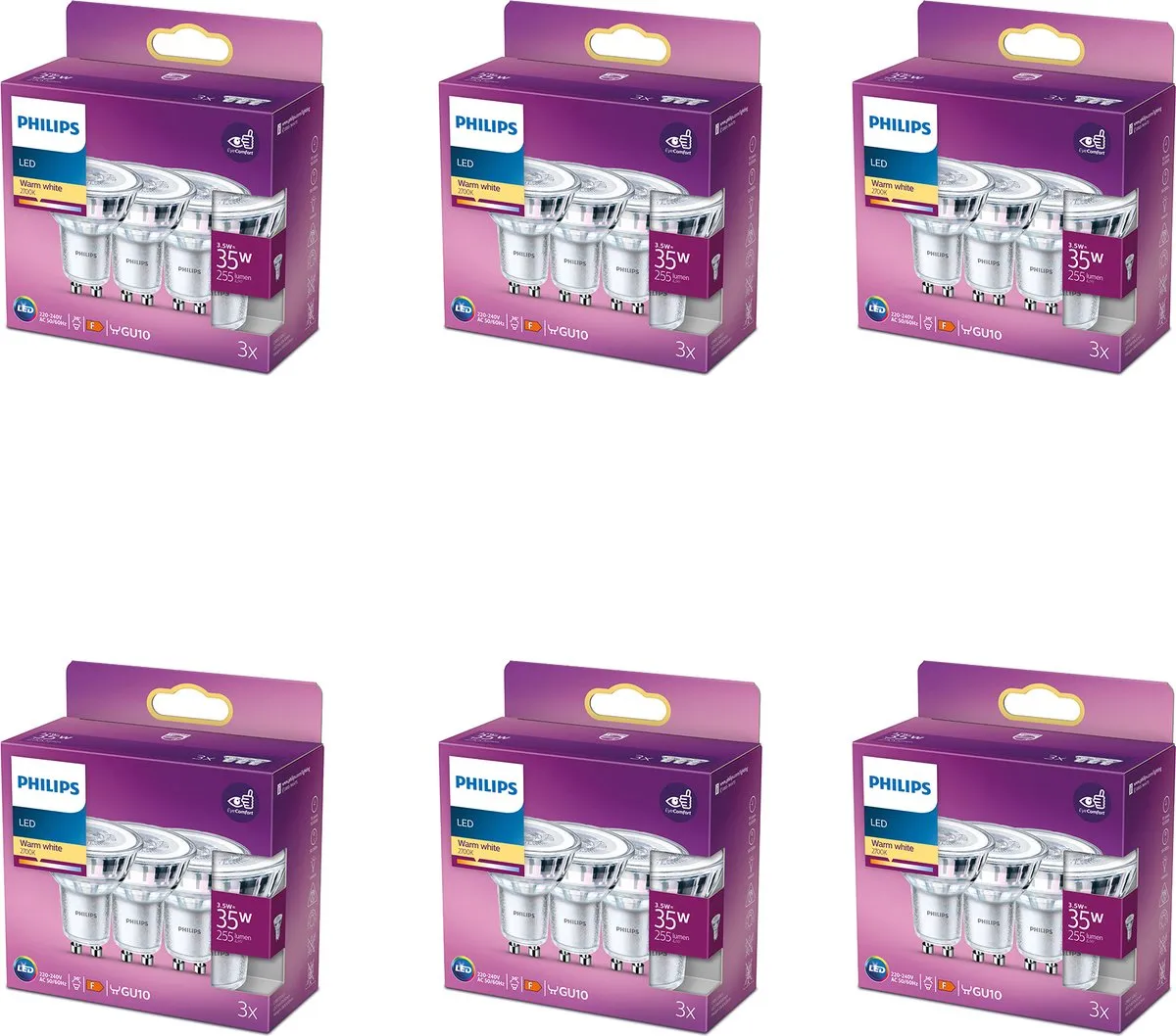 Philips LED GU10 Warmwit 3.5W