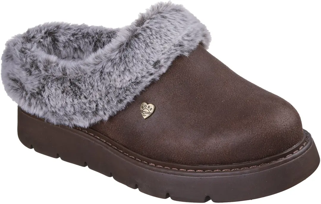 Skechers Dames BOBS Keepsakes Lite Pantoffels Memory Foam Dark Brown