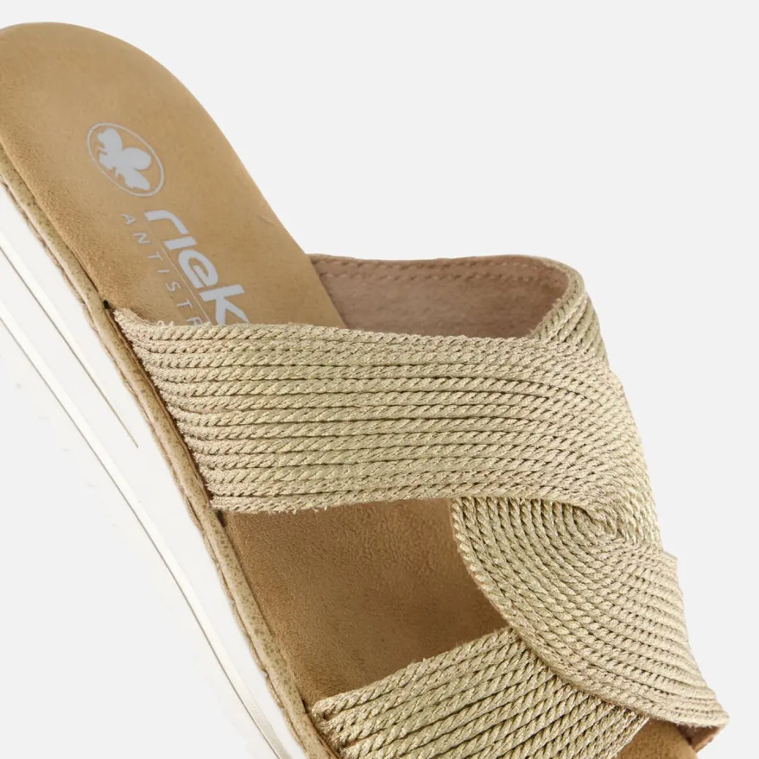 Rieker V06R4 Badslippers - Maat 40 - Goud - afbeelding 4 van 6