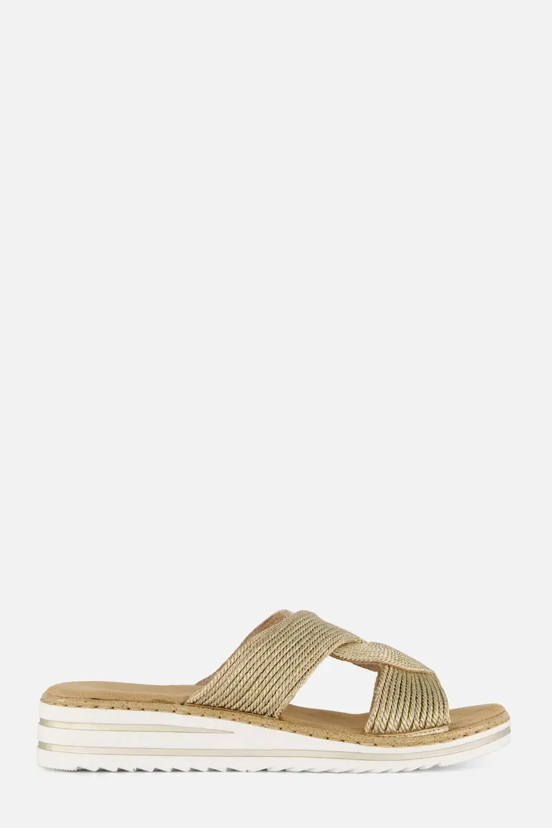 Rieker V06R4 Badslippers - Maat 40 - Goud - afbeelding 5 van 6