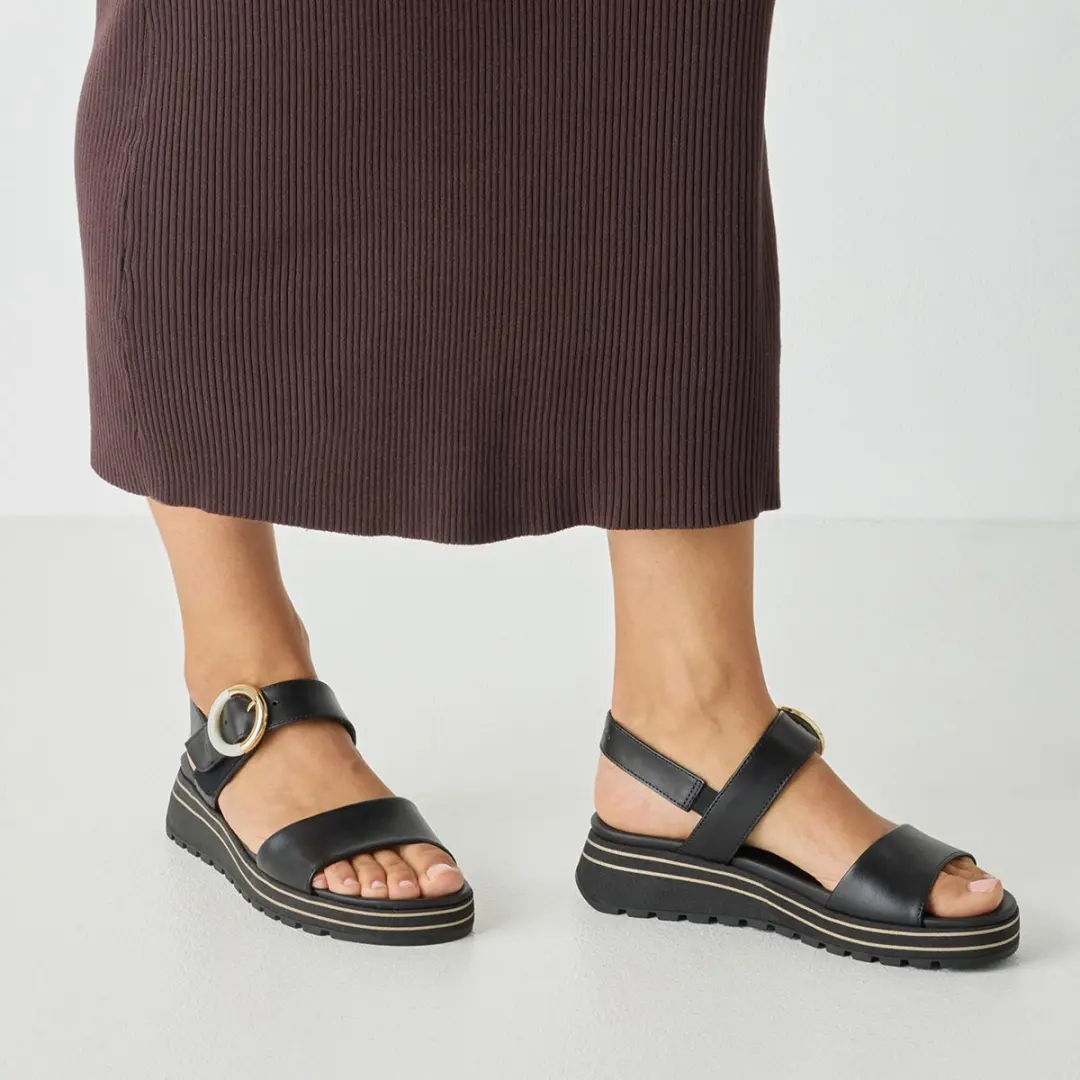 Tamaris 1-28254-46 Dames Sandalen - Zwart - afbeelding 2 van 4