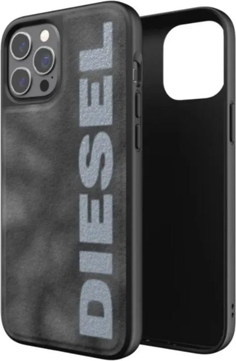 Diesel Bleached Denim Hoesje - Apple iPhone 12/12 Pro Grijs - afbeelding 4 van 6