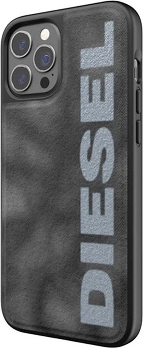 Diesel Bleached Denim Hoesje - Apple iPhone 12/12 Pro Grijs - afbeelding 5 van 6