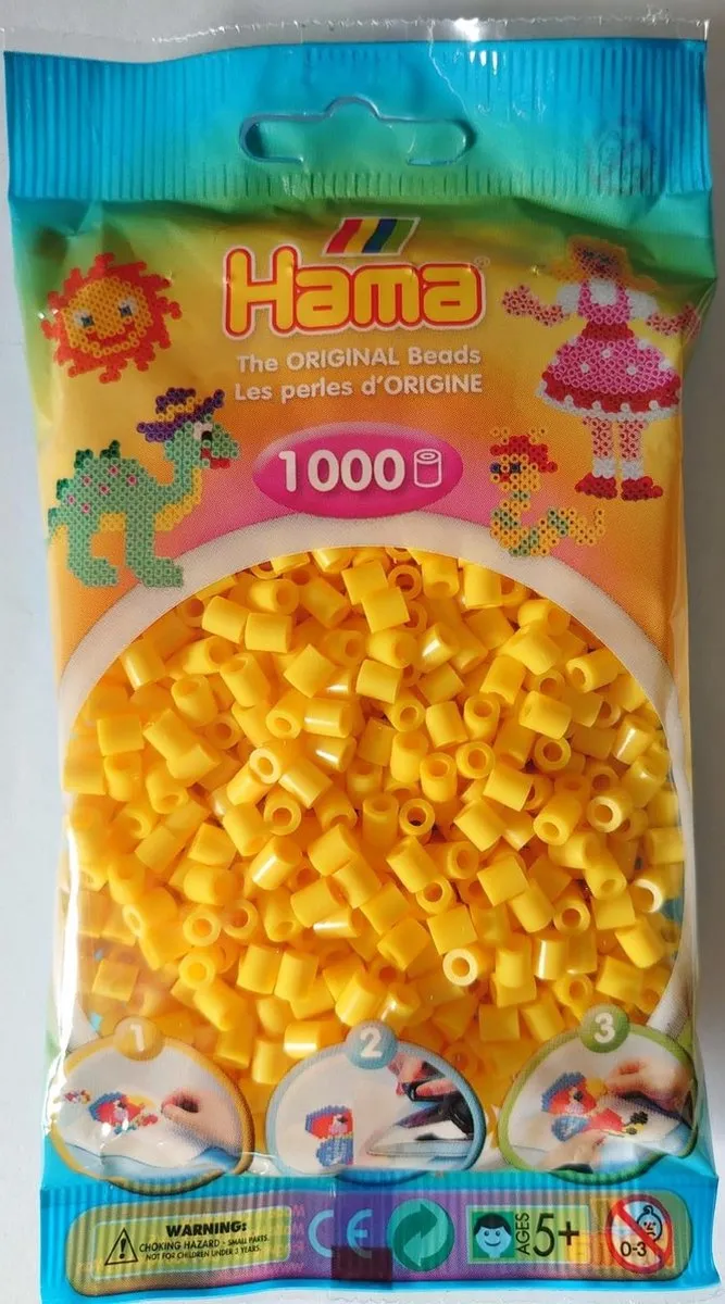 Hama Midi Geel Strijkparels 1.000 Stuks