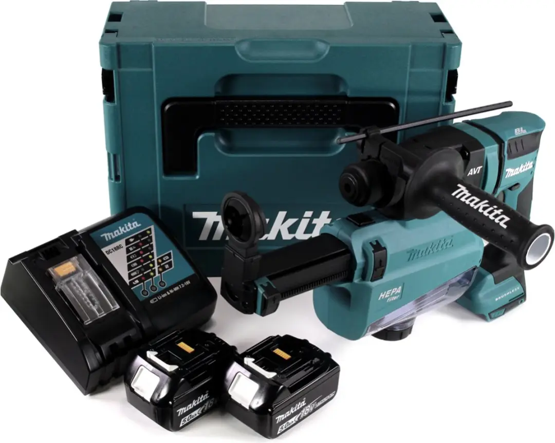 Makita DHR182RTWJ SDS-Plus Accu-combihamer 18V - 2x 5.0Ah - afbeelding 6 van 6
