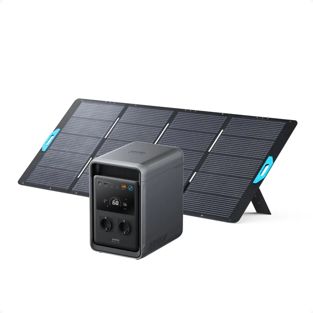 Anker SOLIX S2000 draagbaar powerstation met 400W zonnepaneel