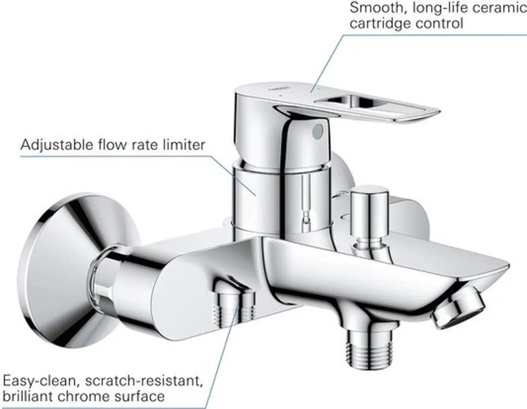 GROHE BauLoop Badmengkraan 1/2" - Chroom - afbeelding 5 van 5