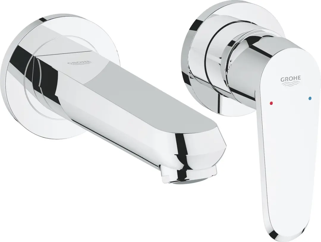 GROHE Eurodisc Cosmopolitan afdekset voor 2-gats wand wastafelkraan Chroom