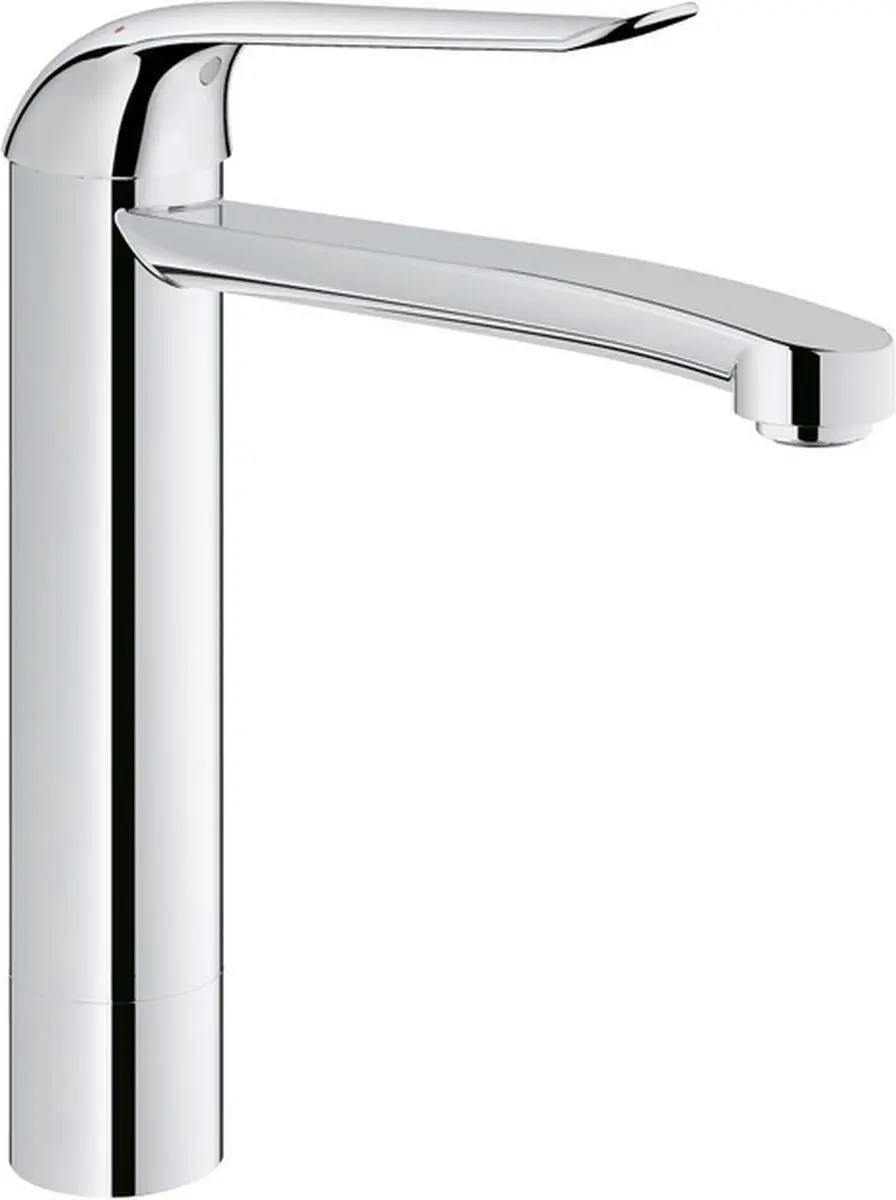 GROHE Eurosmart Care wastafelkraan - opbouw - hoog - 1-gats - eengreeps - zonder waste - chroom