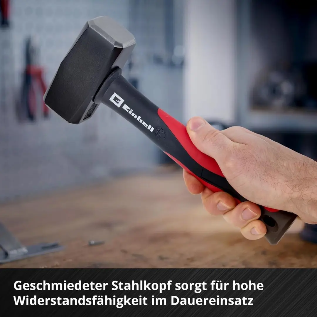Einhell moker 1250 g (gesmede stalen kop, trillingsdempende glasvezel handgreep,
