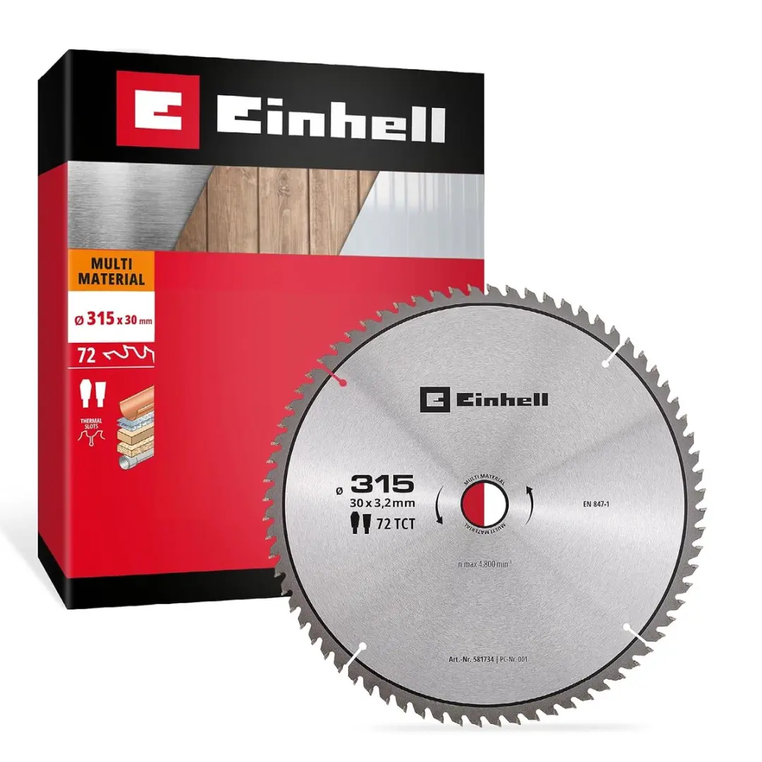 Einhell cirkelzaagblad, multi-materiaal, Ø 315 x 30 mm, 72 tanden