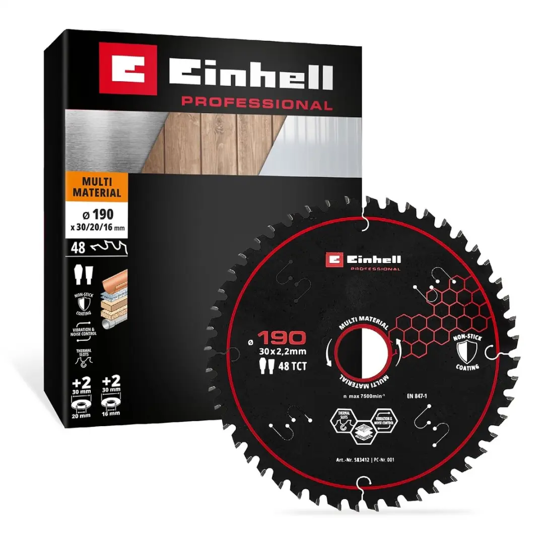 Einhell Professional cirkelzaagblad, multi-materiaal, Ø 190 x 30 mm, 48 tanden
