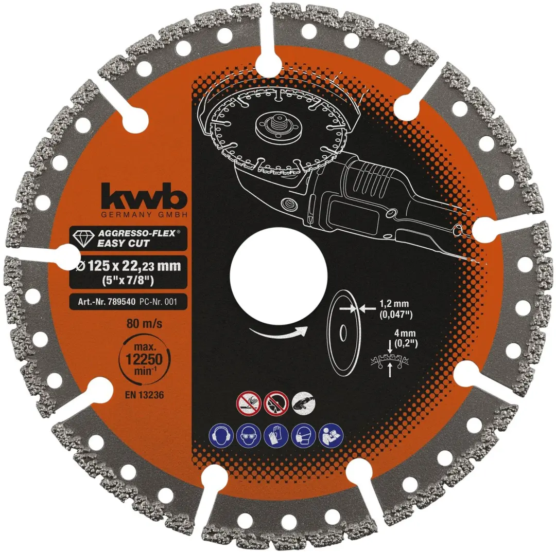 KWB Diamantdoorslijpschijf 125mm