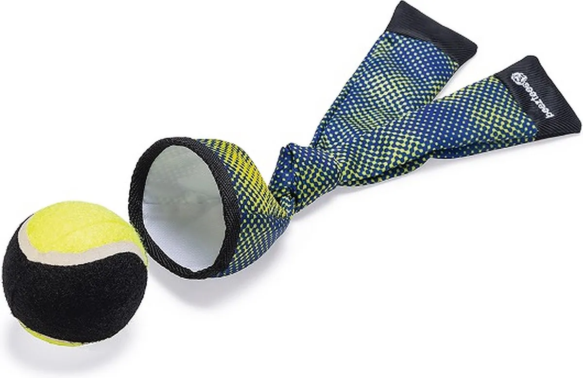Beeztees Fetch Ballenwerper - Blauw/Geel