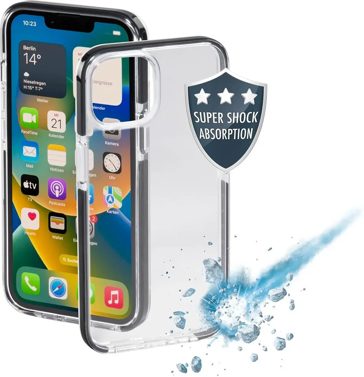 Hama Prime Line Protector Cover iPhone 14 - Zwart - 00215506