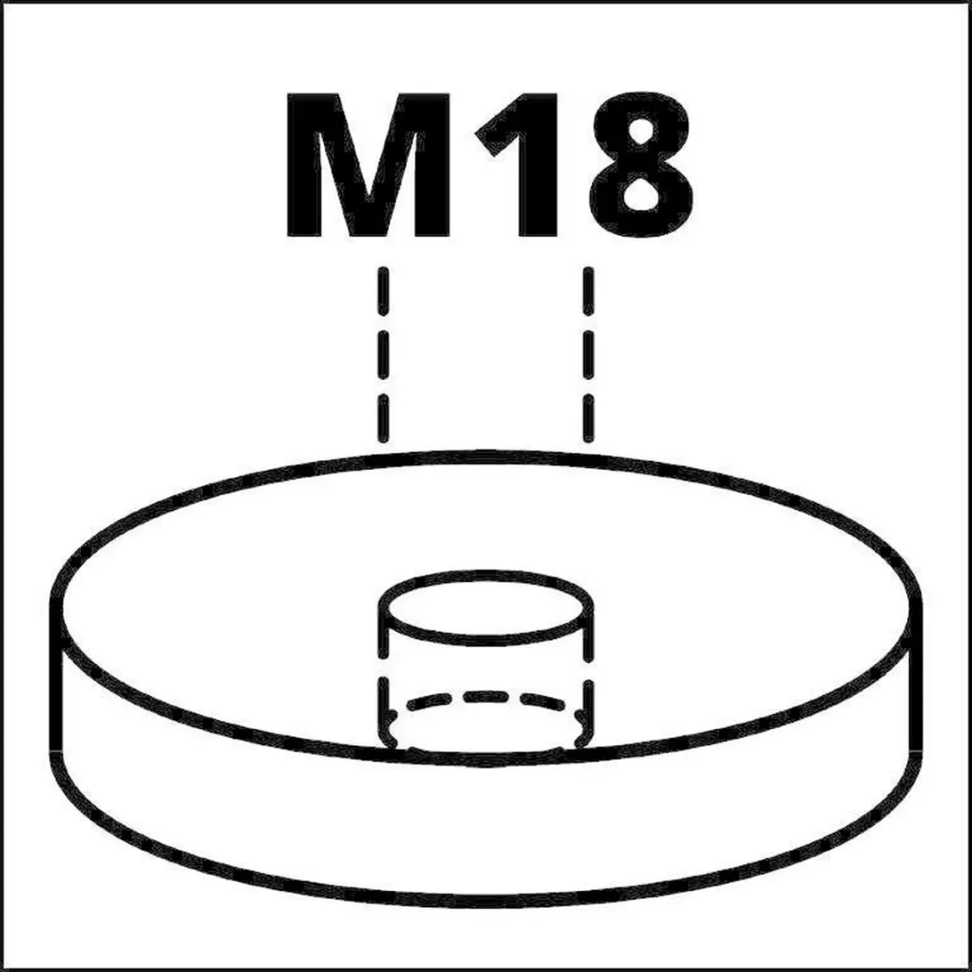 Güde Kaakhouder Centraal Verstelbaar 15cm - Zilver - afbeelding 4 van 4