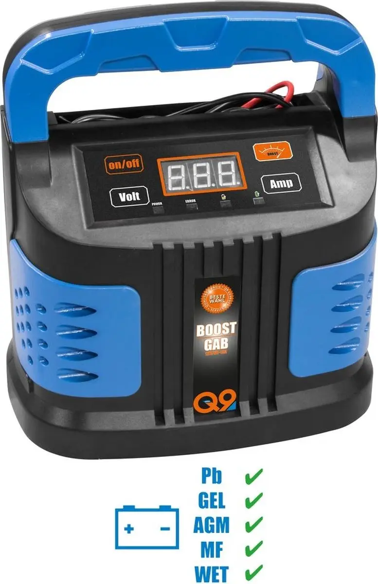 Güde GAB 12V/6V Acculader 10A - afbeelding 6 van 6