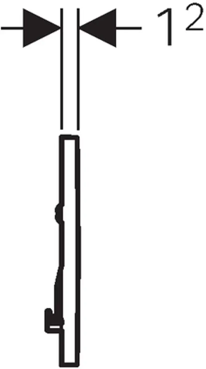 Geberit Sigma30 Bedieningsplaat - Mat Chroom - afbeelding 6 van 6
