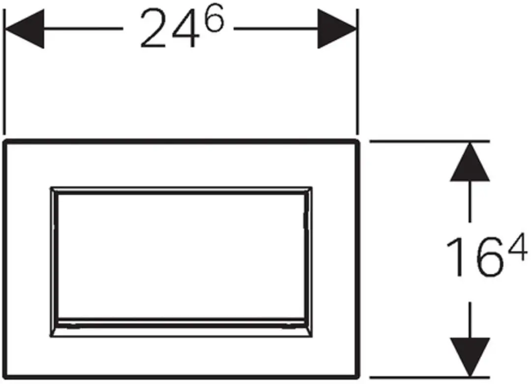 Geberit Sigma30 Bedieningsplaat - Mat Chroom - afbeelding 3 van 6