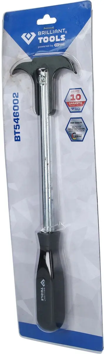 Brilliant Tools BT546002 Dubbele Haak - Zilver/Zwart - afbeelding 2 van 6