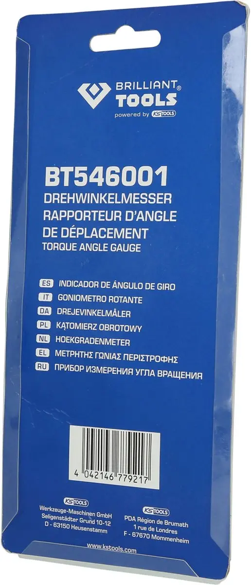 Brilliant Tools BT546001 Hoekverdraaiingsmeter - Zwart/Zilver - afbeelding 5 van 5