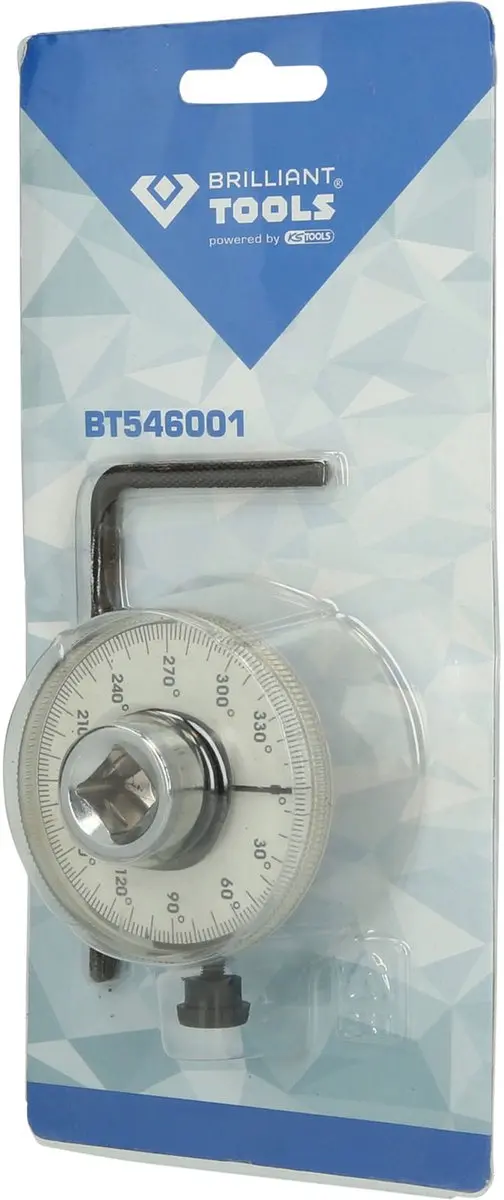 Brilliant Tools BT546001 Hoekverdraaiingsmeter - Zwart/Zilver - afbeelding 3 van 5