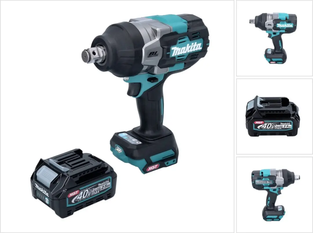 Makita TW 001 GD1 Accu-slagmoersleutel 40 V max. 1800 Nm Borstelloos XGT + 1x op