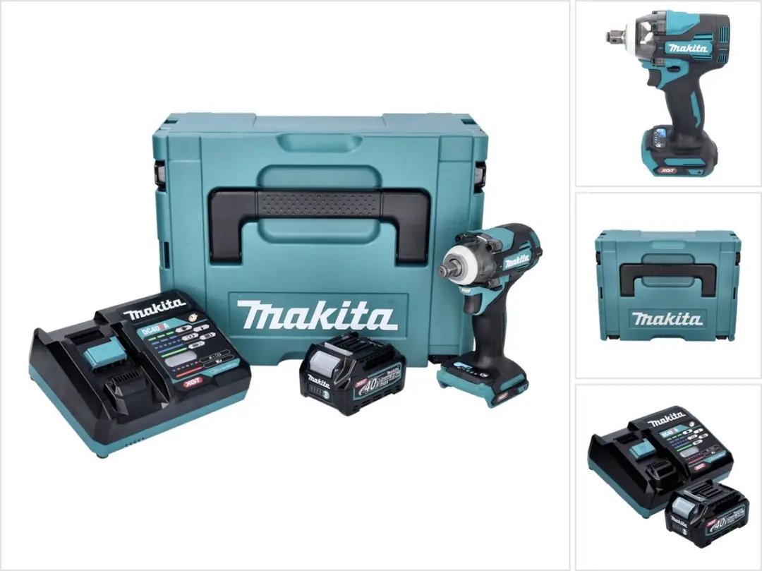 Makita TW 004 GD101 accu-slagmoersleutel 40 V max. 1/2" 350 Nm XGT Brushless + 1