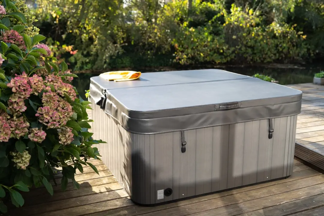 W'eau Spacover 210x210cm - Grijs - Radius 18cm - afbeelding 3 van 6